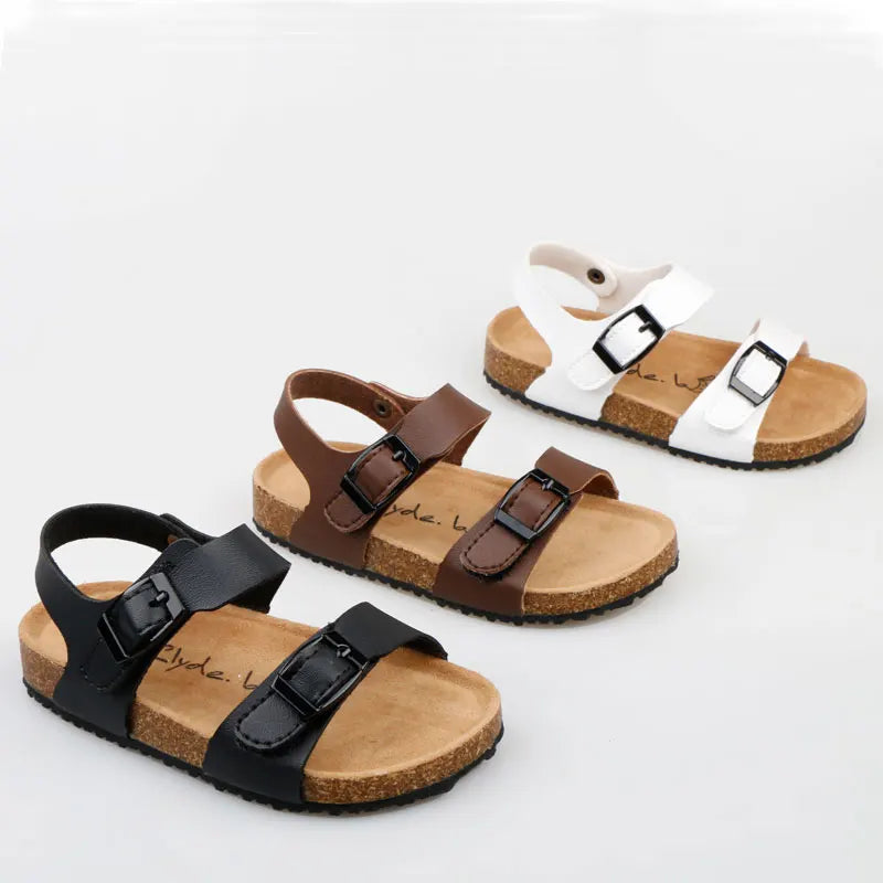 Kids Sandals Toddler Girl Shoes Boys Sandal Casual Shoes Unisex Soft Leather Girls Sandals Summer Kids Shoes 1-3 4-6 Year Old.