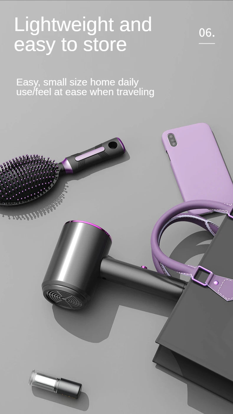 New Super High-Speed Hair Dryer Brushless Motor For Fast Drying Salon Professional Negative Ion Hair Care Styling Hair Dryer.