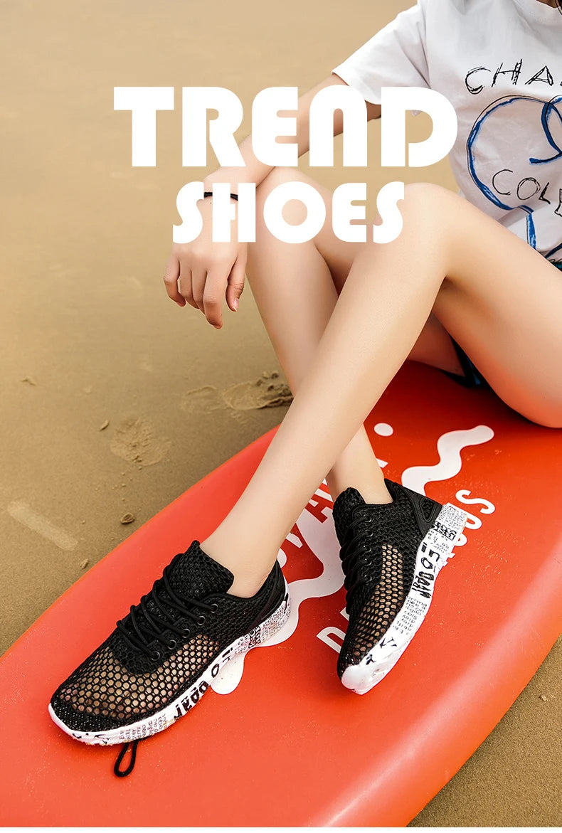 Hight Quality Summer Mens Beach Shoes Outdoor Sandals Air Mesh Sneaker Fashion Women Foam Sport Aqua Footwear Water Light Weight.