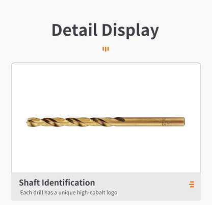 Kobalt High Speed Steel Spiralbohrer M35 Edelstahl Werkzeugset Bohrer Zubehör zum Bohren von Metall und Edelstahl