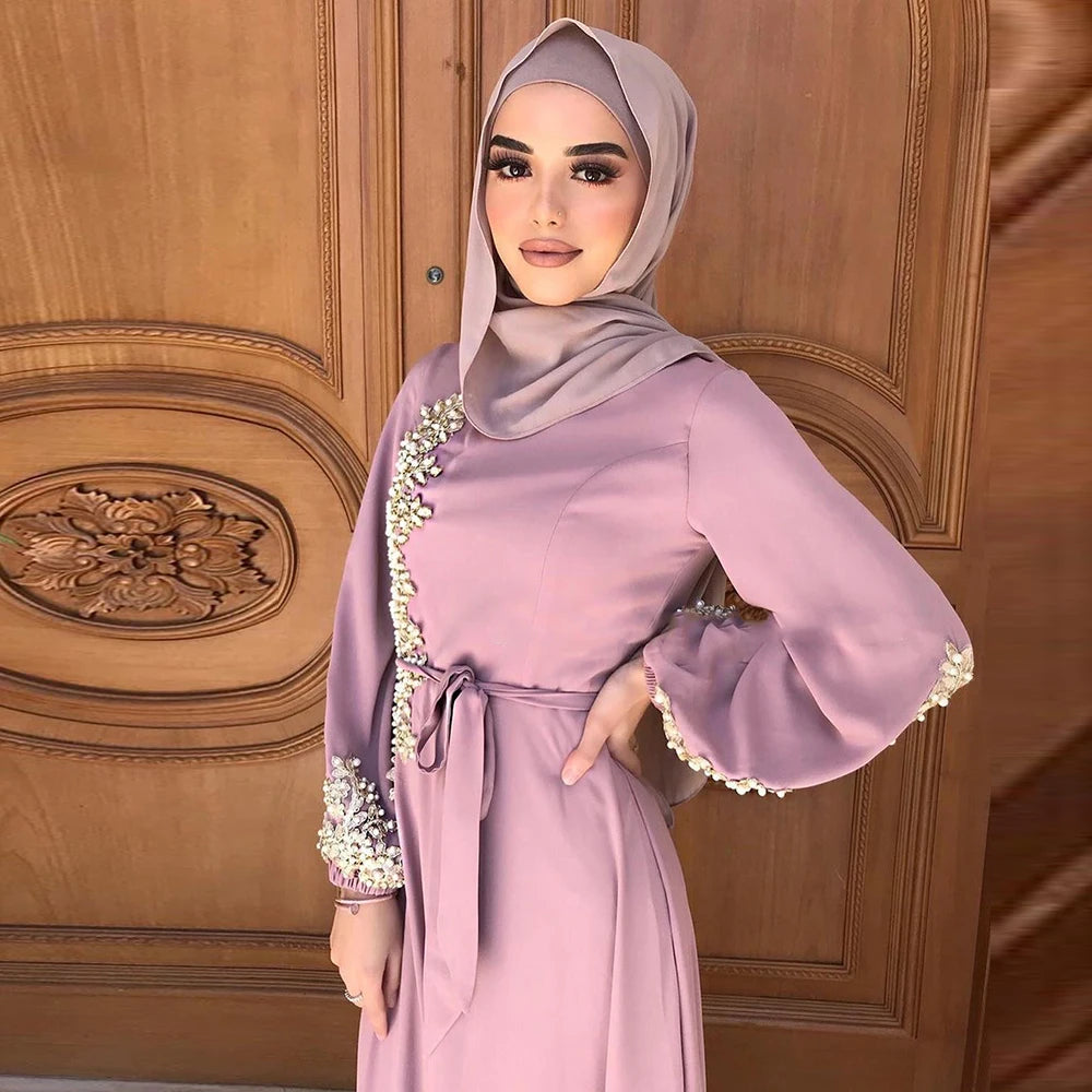 Ramadan Kaftan Dubai Abaya Turkey Muslim Women Hijab Dress Islam Caftan Marocain Dresses Vestidos Eid Mubarak Robe Femme Abayas.