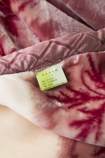 Double Layer Raschel Blankets 150*200cm Soft Warm Faux Fur Mink Throw Thicken Fluffy Microfiber Plush Weighted Blankets For Beds.