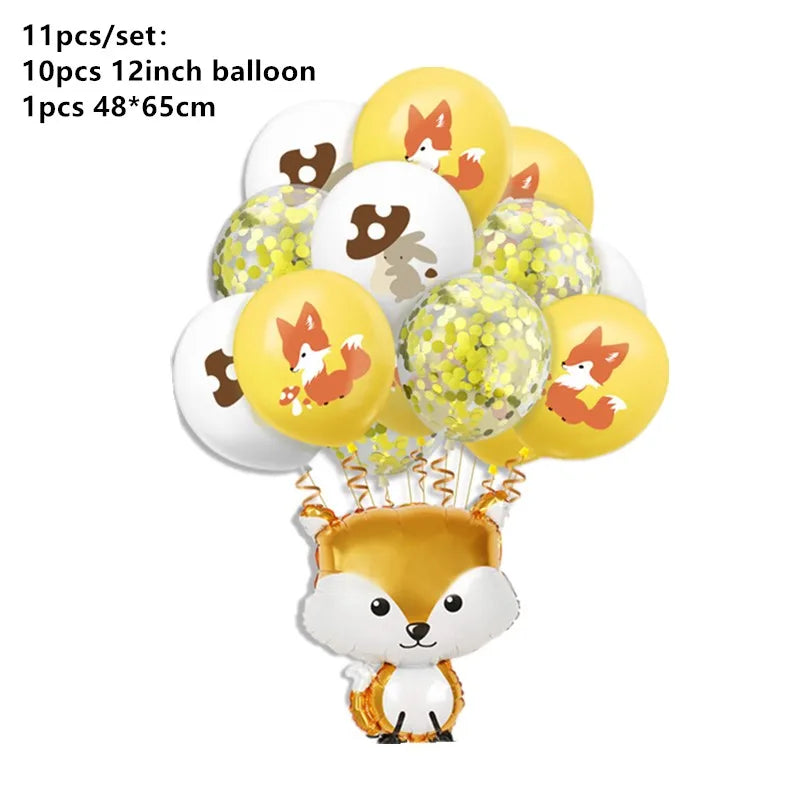 Waldtiere Party Dschungel Safari Geburtstag Party Dekor Waldkreaturen Dschungel Tier Wald Partyzubehör Babyparty