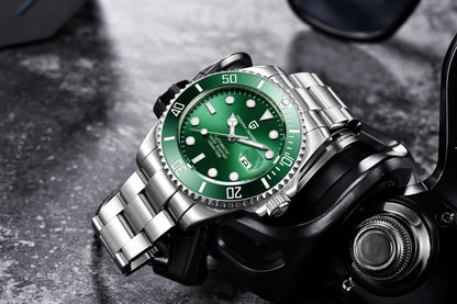 PAGANI DESIGN Top Brand Automatic Watch Luxury Sapphire Glass Mechanical Wristwatch Sports Stainless Steel Waterproof Men Watch.