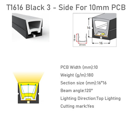LED Neon Light Rope Tube Black Silica Gel Soft Lamp Tube WS2811 WS2812B SK6812RGBW Flexible Led Strip 5050 IP67 Waterproof 1-5M.