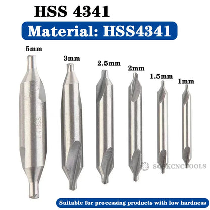 Hss Mittel bohrer für Metall 6 stücke Mittel bohrer Set Bohrloch zentrieren Bohrer Fräser Bohrer Set m35 Cen terin for bohren