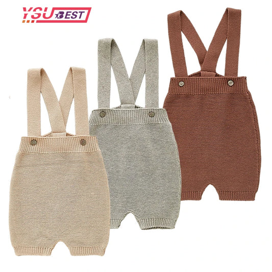 2022 Baby Strampler Sleeveless Herbst Kleinkind Mädchen Jungen Overall Gestrickte Solide Neugeborenen Kinder Kleidung Super Weiche Ein Stück Gesamt