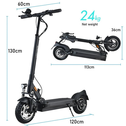 JOYOR Y8-S Electric Scooter 500W EScooter 48V 26 Ah Speed 20km/h Range 55-75km 10” Inflatable Tires Electric Scooters with ABE.