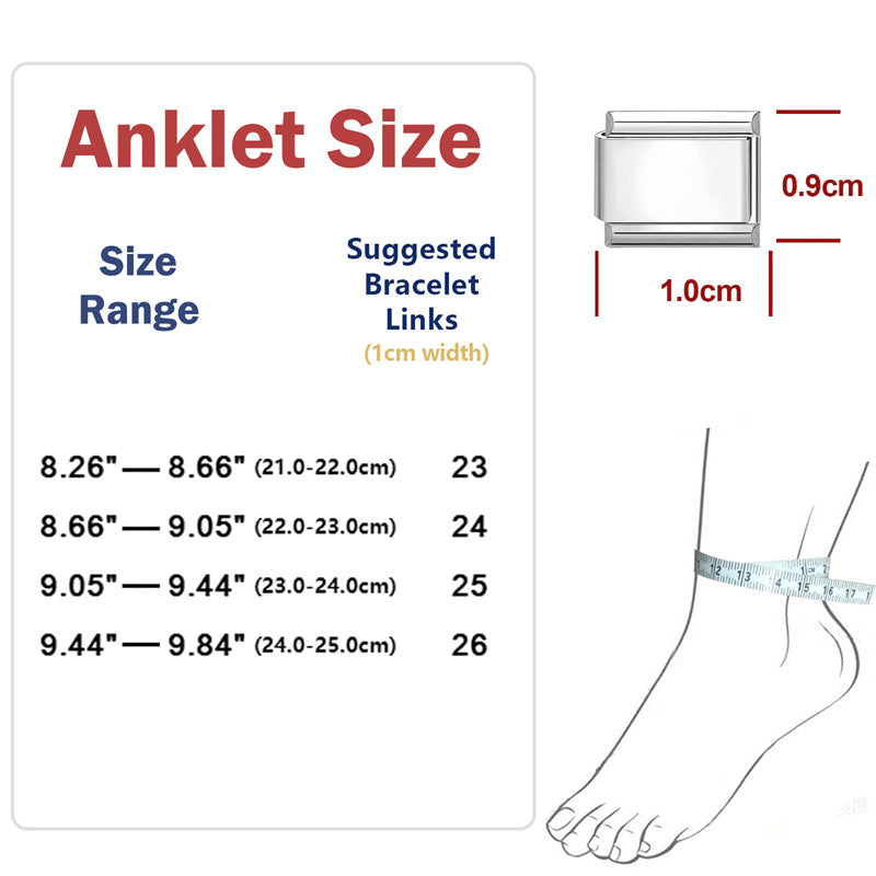 New Fashion 9mm 15 Style Italian Modular Charm Bracelet Fashionable Leisure Holiday Scenery Literary Modular Elastic Bracelet.