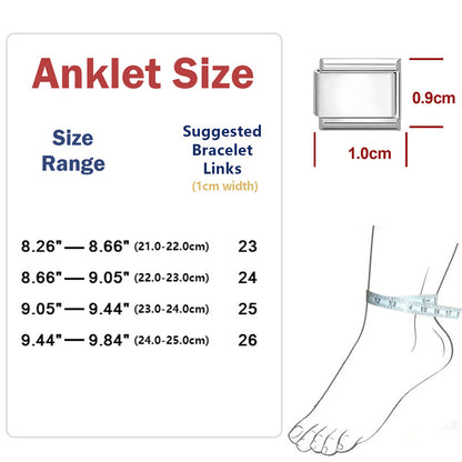 New Fashion 9mm 15 Style Italian Modular Charm Bracelet Fashionable Leisure Holiday Scenery Literary Modular Elastic Bracelet.