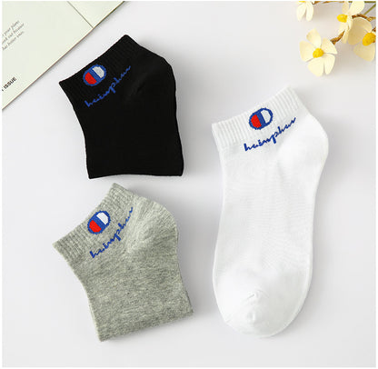 10/20/30 Pairs Socks Men Ankle Cotton Socks Brand Classic Fashion Black White Socks Breathable Mesh Athletic Short Socks Summer