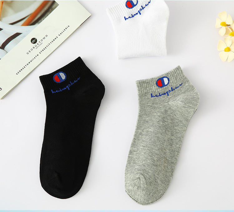 10/20/30 Pairs Socks Men Ankle Cotton Socks Brand Classic Fashion Black White Socks Breathable Mesh Athletic Short Socks Summer.