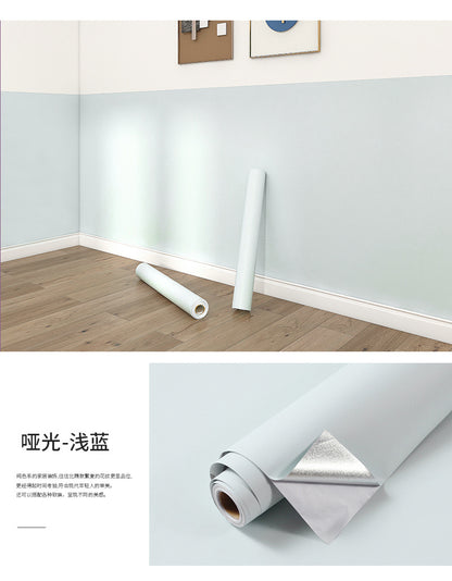 Matte PVC Vinyl Self Adhesive Wallpapers Furniture Renovation Films White DIY Decorative Kitchen Cabinet Waterproof Wall Sticker