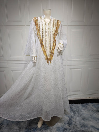 Marokko Party kleid für Frauen muslimische Abaya Mesh Pailletten Jalabiya Dubai Abayas Kaftan Abaya Islam Vestidos arabische lange Robe Herbst