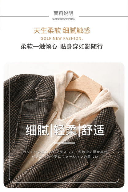 Women's Autumn and Winter New Casual Hoodies Sport Loose Hooded Knitted Hoodie Pullover Sweater.