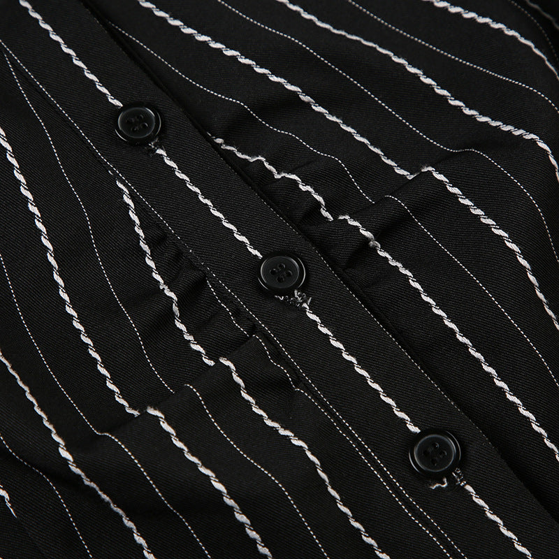 Women's Short Sleeve T-Shirt, Slim, Turn-Down Collar, Preppy Style, Patchwork, Casual, Summer Fashion, Fake 2 Piece, 2024