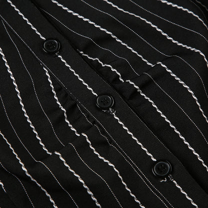 Women's Short Sleeve T-Shirt, Slim, Turn-Down Collar, Preppy Style, Patchwork, Casual, Summer Fashion, Fake 2 Piece, 2024