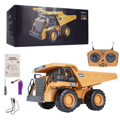 RC Excavator 1:20 Remote Control Truck 2.4G RC Crawler Engineering Vehicle Truck Radio Control Children's Day Christmas Gifts