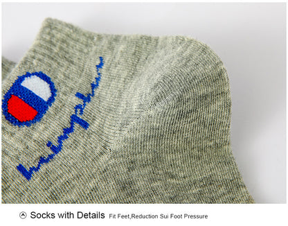 5/10/20 Pairs Men Ankle Socks Cotton Brand Classic Fashion Black White Socks Breathable Mesh Athletic Sports Socks for Summer