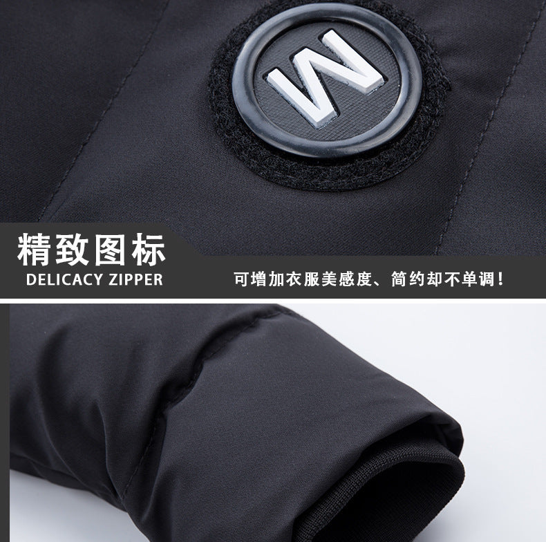 Male Solid Cotton Outwear Coats Men's Thick Fleece Winter Jacket Fashion Fur Hooded Warm Cooton Parka Windbreaker Plus Size 6XL