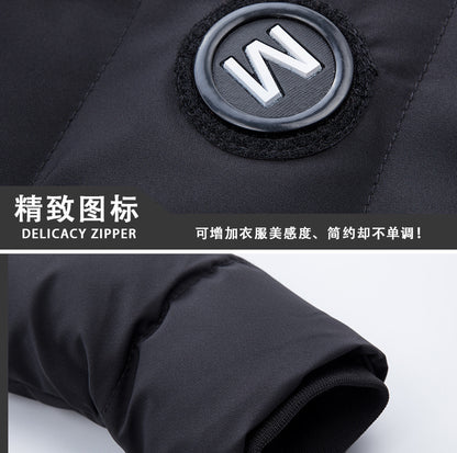 Male Solid Cotton Outwear Coats Men's Thick Fleece Winter Jacket Fashion Fur Hooded Warm Cooton Parka Windbreaker Plus Size 6XL