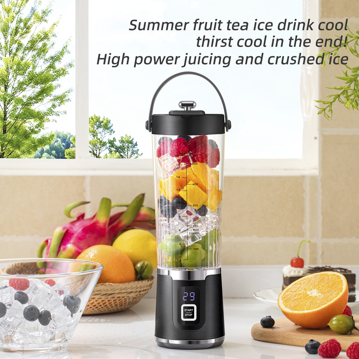 New Electric Juicing Cup Portable Wireless Fruit Blender Mini Multifunctional Kitchen Juicer USB Charging Outdoor Juicing Cup.
