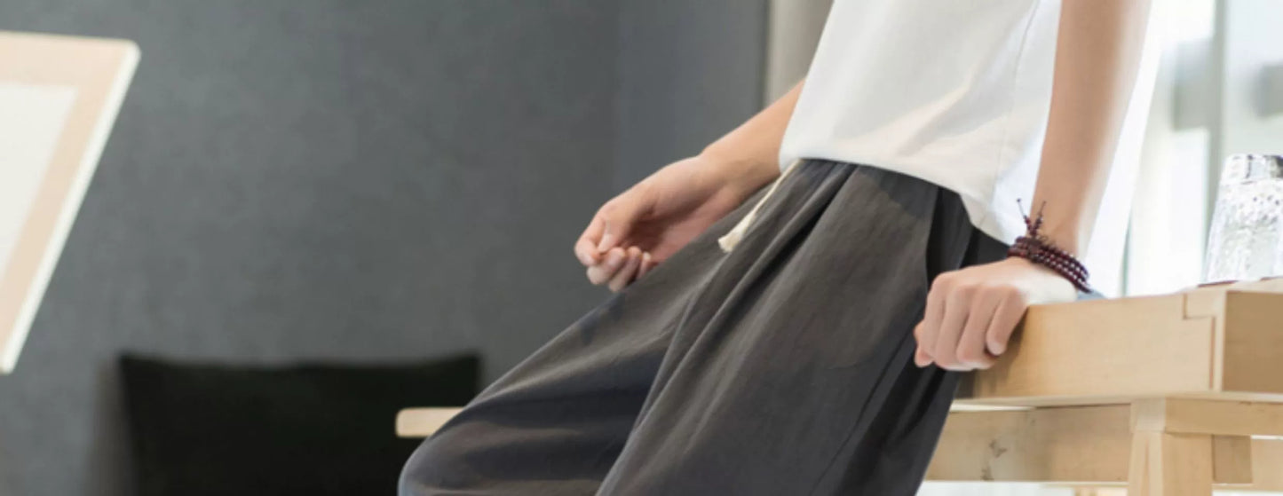 Men's Pants Cotton and Linen Male Summer New Solid Color Mens Trousers Loose Fitness Baggy Streetwear Plus Size M-5XL.