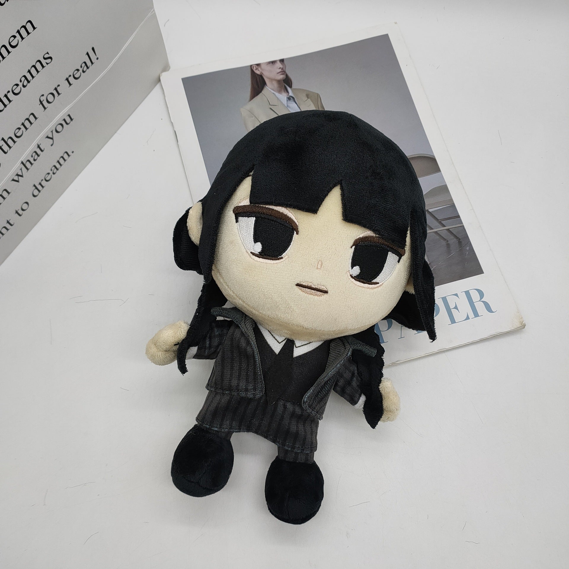 25cm Wednesday Plush Toys Kawaii Tv Series 2023 Cute Soft Stuffed Cartoon Dolls For Kid Birthday Birthday Gift.