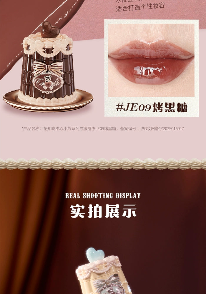 Flower Knows The Sweetie Bear Collection Coating Lip Jelly Lip Cream 5ml Lip Makeup Professional Cosmetics