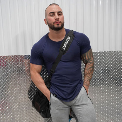 New Fashion Men's Summer Casual Comfortable Tight-Fitting T-Shirt Sports Gym Sportswear Quick-Drying Breathable T Shirt M-3XL.