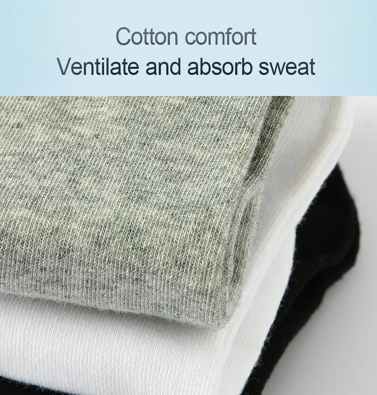 5/10/20 Pairs Men Ankle Socks Cotton Brand Classic Fashion Black White Socks Breathable Mesh Athletic Sports Socks for Summer.