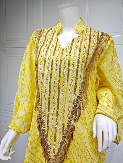 Marokko Party kleid für Frauen muslimische Abaya Mesh Pailletten Jalabiya Dubai Abayas Kaftan Abaya Islam Vestidos arabische lange Robe Herbst