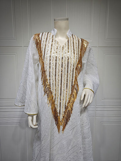 Marokko Party kleid für Frauen muslimische Abaya Mesh Pailletten Jalabiya Dubai Abayas Kaftan Abaya Islam Vestidos arabische lange Robe Herbst