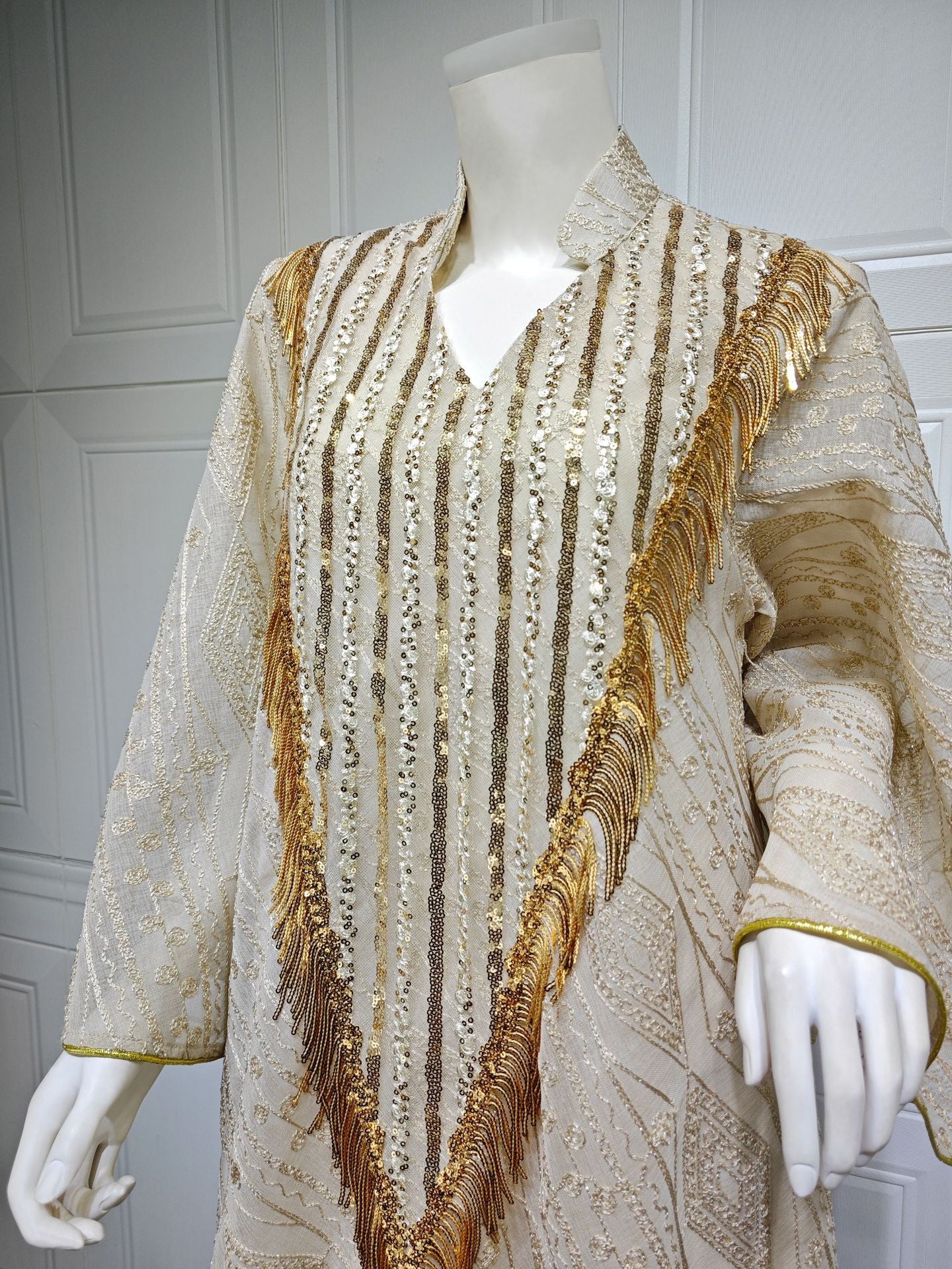 Marokko Party kleid für Frauen muslimische Abaya Mesh Pailletten Jalabiya Dubai Abayas Kaftan Abaya Islam Vestidos arabische lange Robe Herbst