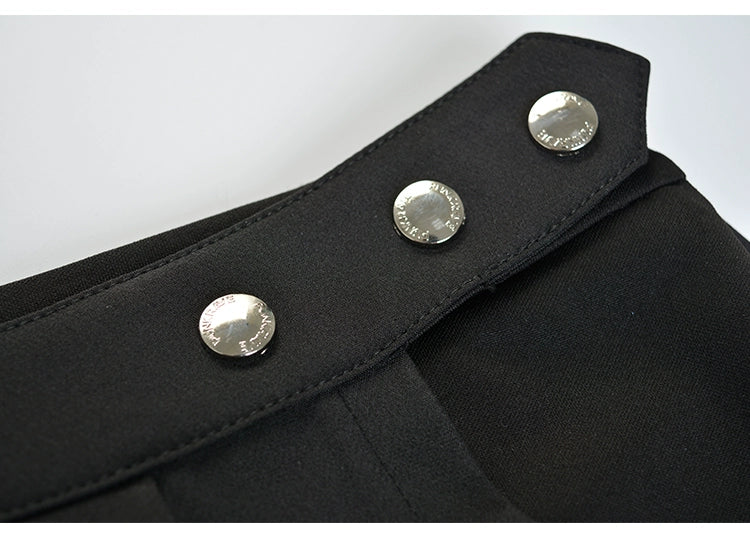 AltGoth Punk Mall Goth Shorts Skirt Women Y2k E-girl Streetwear Harajuku Leg Ring Buckle Detachable High Waist Emo Alt Clubwear.