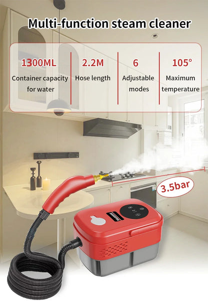 2500W High And Temperature Handheld Steam Cleaners Air Conditioner Kitchen Hood Car Steam Clean Machine Floor and More Cleaning