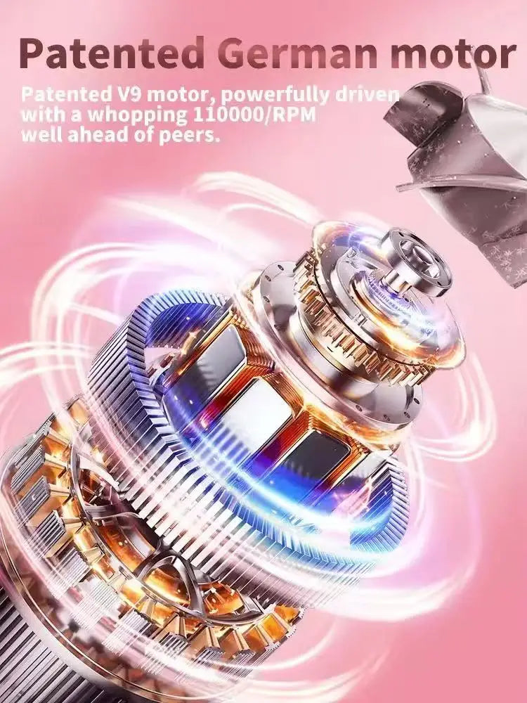 Ion Hair Dryer Professional Super Ionic Hairdryer Woman Electric Barber Blower Leafless Dry Machine