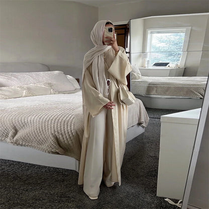 Ähnliche Baumwolle Leinen Batwing Kimono Abaya Dubai Islam Muslimischen Kleid Für Frauen Kebaya Kaftan Robe Musulmane Kaftan Marocain Femme
