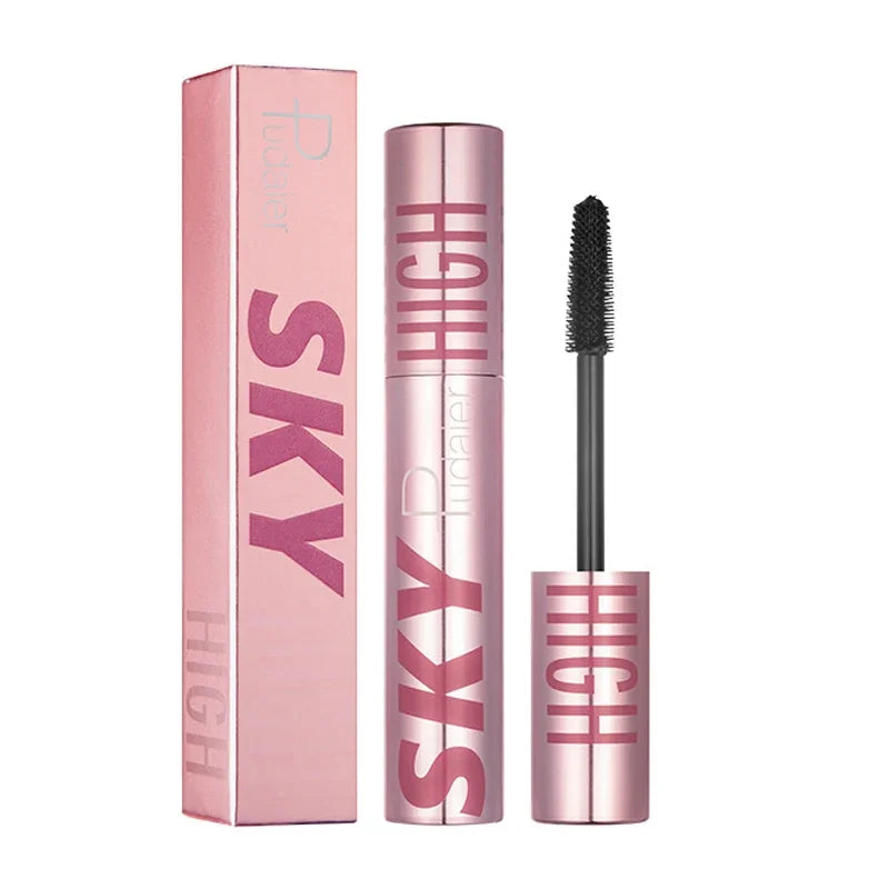 Silk Fiber Black Mascara Makeup Waterproof Lasting Lengthens Eyelashes Extension Non-smudge Anti-sweat Mascara Makeup Cosmetics