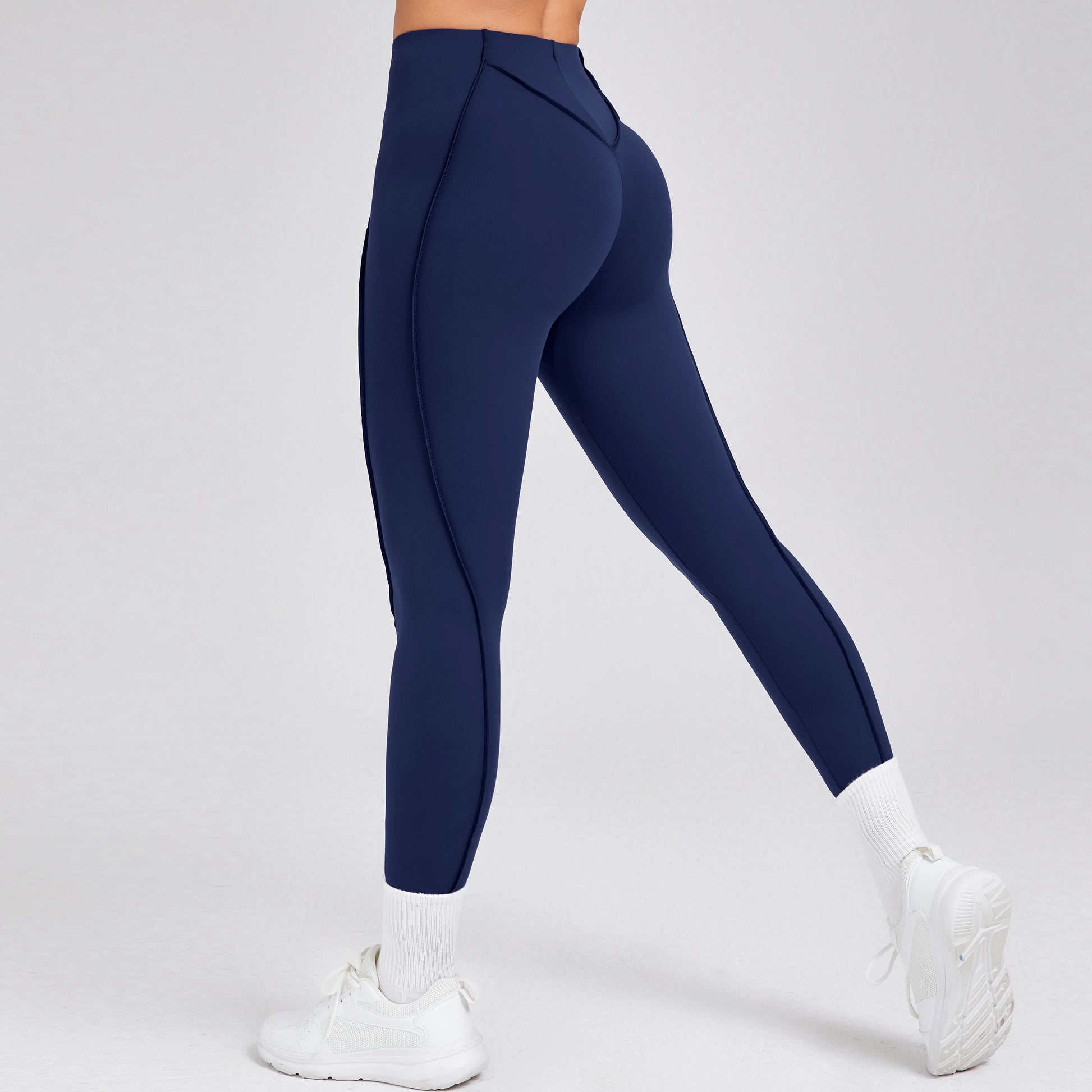 Women Nude Straps Yoga Pants Squat Proof Workout High Waist Leggings Fitness Pant Female Active Wear Legging.