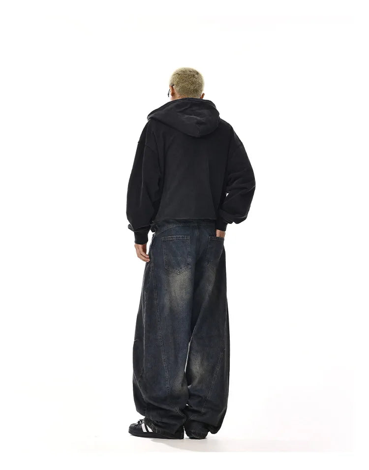 Y2K Men's Baggy Jeans Unisex Trendy Casual Wide-Leg Denim Pants High Street Quality American Style Streetwear Oversize Trousers.
