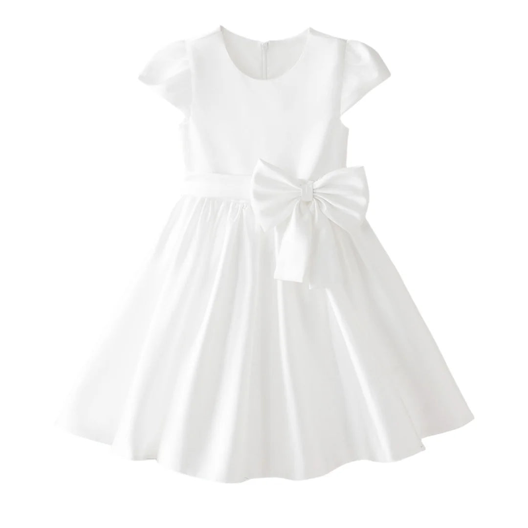 Prinzessin Mädchen Weißes Luxuskleid Blumenmädchen Hochzeitskostüm Größe 110-170 Weibliche Party Bühnenkleidung Kleider.