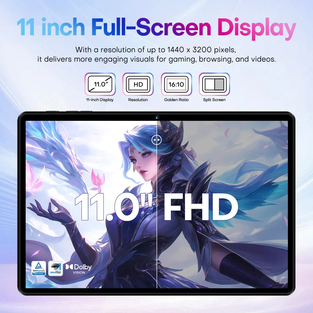 Original Pad 9 Pro 11 Inch 16GB RAM 1TB ROM tablet Android 15 Core Pad Tablet PC Phone Dual Wifi tablette android 8800mah.