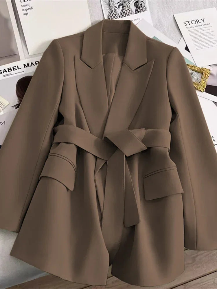 Blazer für Damen, Frühling und Herbst, neu in der Oberbekleidung, Bürodame, modische Blazer, lockere Passform, Damenbekleidung, Mäntel, Damenjacke