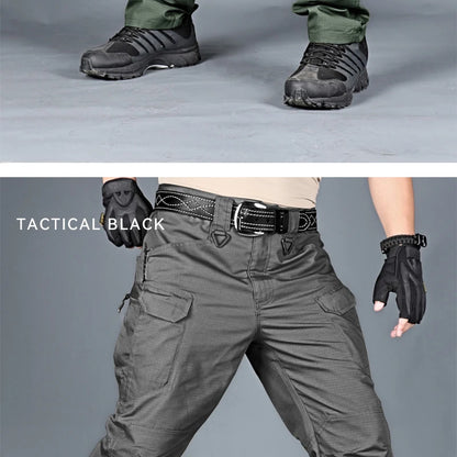 New Mens Tactical Pants Multiple Pocket Elasticity Military Urban Commuter Tacitcal Trousers Men Waterproof Cargo Pant 6XL.
