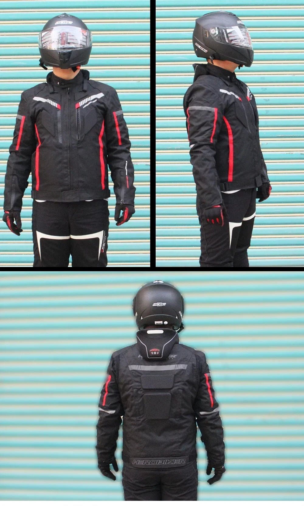 Best Selling Waterproof Motorcycle Jacket Man Racing Suit Wearable Motorcycle Jacket Motorcycle Pants Moto with EVA Protection.
