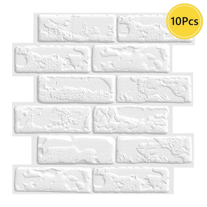 1/10pcs 3D Wall Sticker Self-adhesive Faux Brick Wall Panel Peel and Stick Kitchen Tile Backsplash Bathroom Wall Tile Sticker