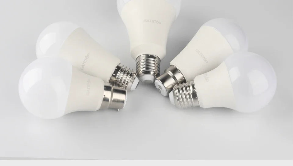 LED-Lampe AC220-240V 15w 9w 24w 18w LED-Lampe Energie spar lampe e14 e27 gu10 Wohnzimmer beleuchtung, kein Flimmern warm weißes Licht