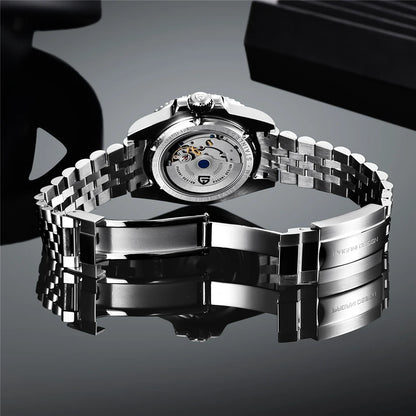 PAGANI DESIGN 40MM Ceramic GMT Automatic Watch Men's Mechanical Watch Sapphire Glass 100m Waterproof Men's Mechanical Watch.