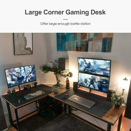 L-förmiger Schreibtisch Computer Ecke Schreibtisch Home Gaming Schreiben Studie Workstation Tisch